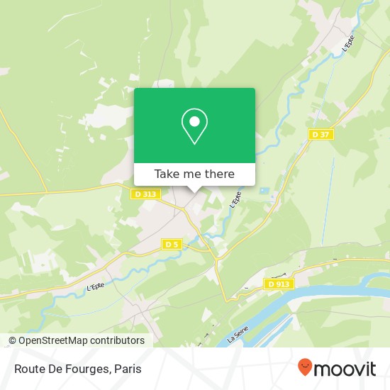 Mapa Route De Fourges