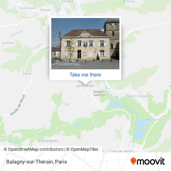 Mapa Balagny-sur-Thérain