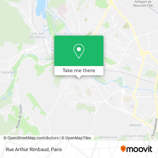 Rue Arthur Rimbaud map