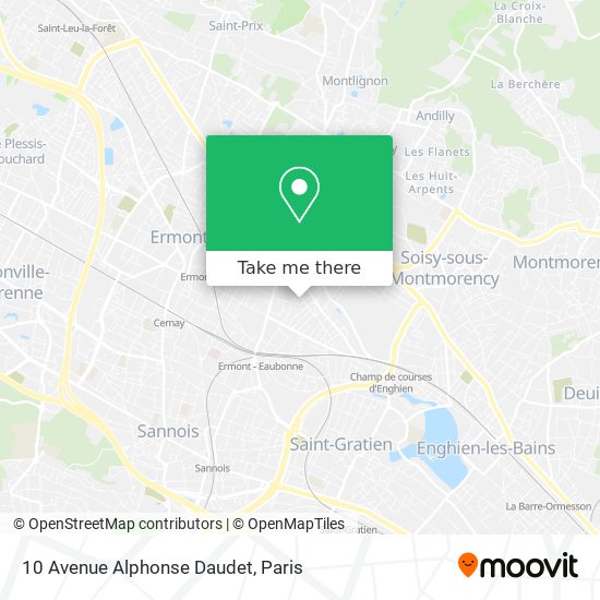 Mapa 10 Avenue Alphonse Daudet