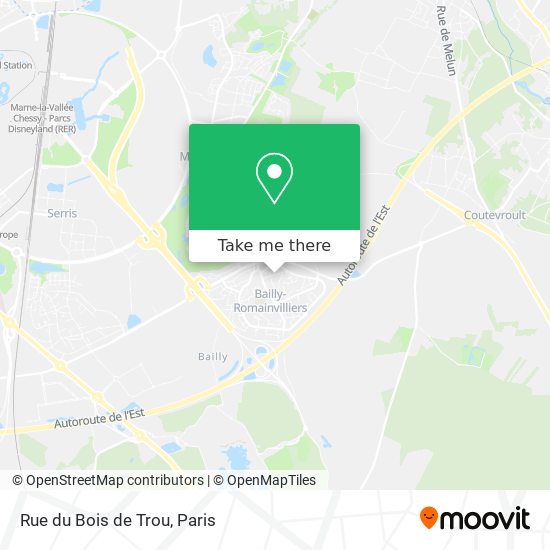 Mapa Rue du Bois de Trou