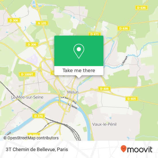 3T Chemin de Bellevue map