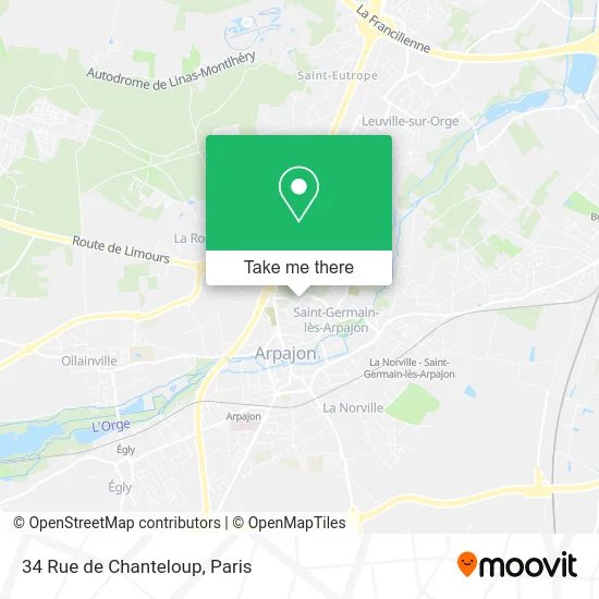 34 Rue de Chanteloup map