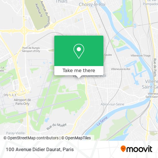 Mapa 100 Avenue Didier Daurat