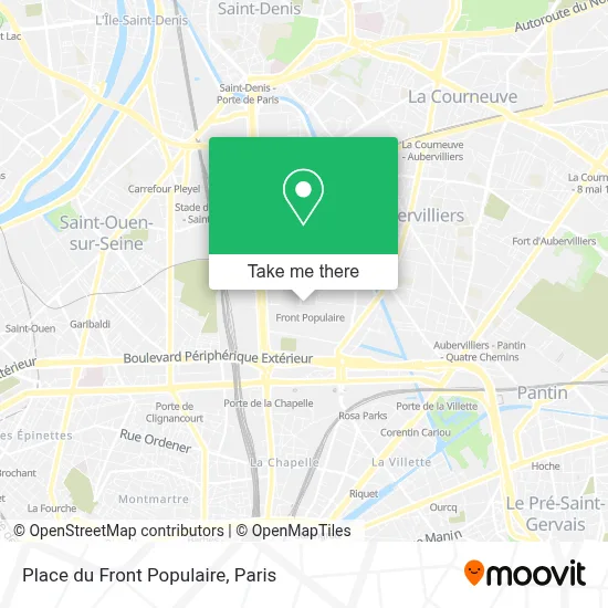 Place du Front Populaire map