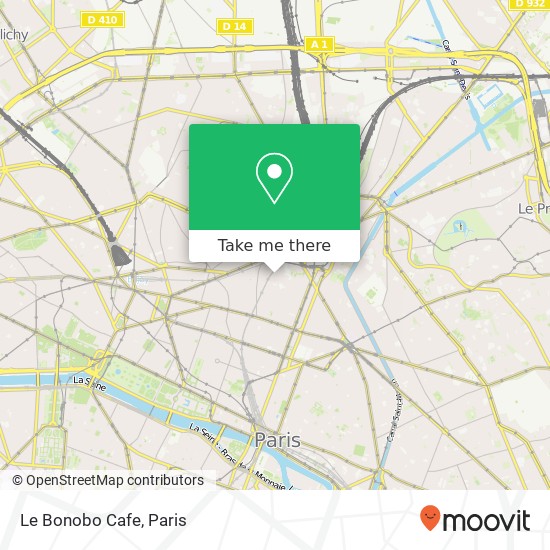 Le Bonobo Cafe map