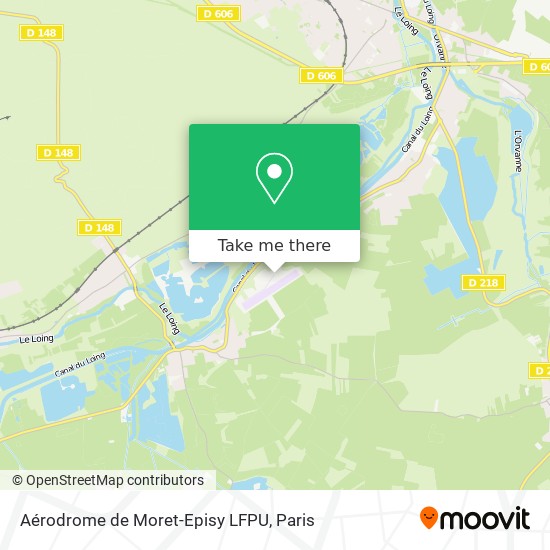Mapa Aérodrome de Moret-Episy LFPU