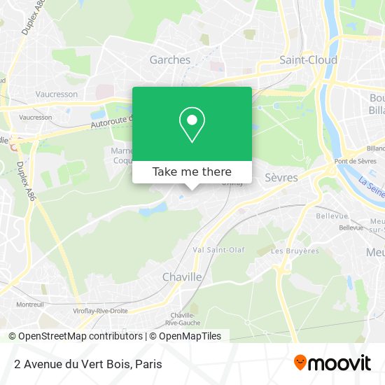 2 Avenue du Vert Bois map