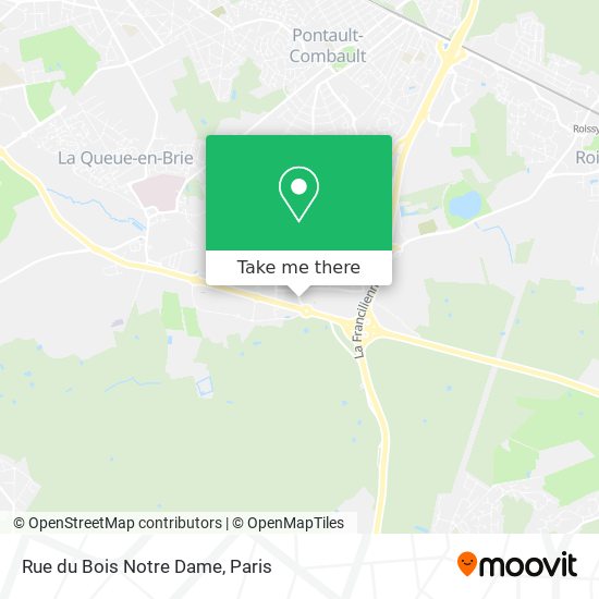 Mapa Rue du Bois Notre Dame