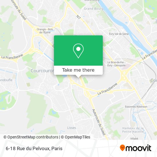 Mapa 6-18 Rue du Pelvoux