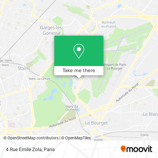 Mapa 4 Rue Emile Zola