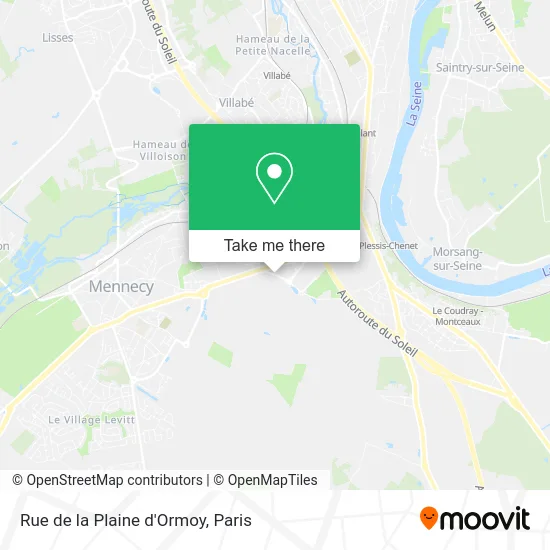 Rue de la Plaine d'Ormoy map