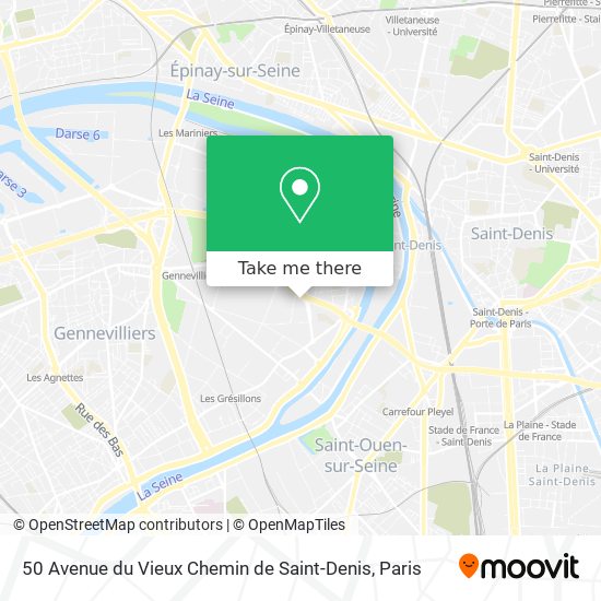 50 Avenue du Vieux Chemin de Saint-Denis map