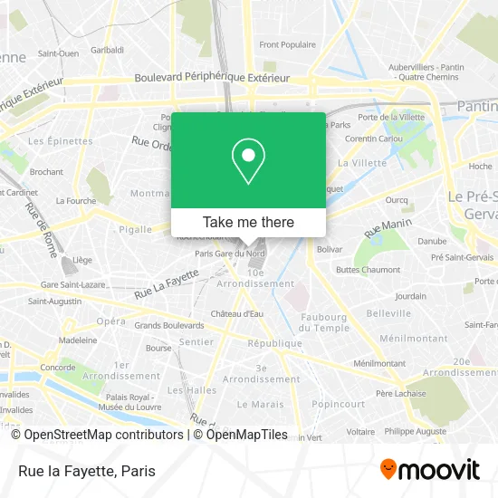 Rue la Fayette map