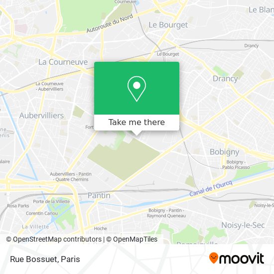 Rue Bossuet map