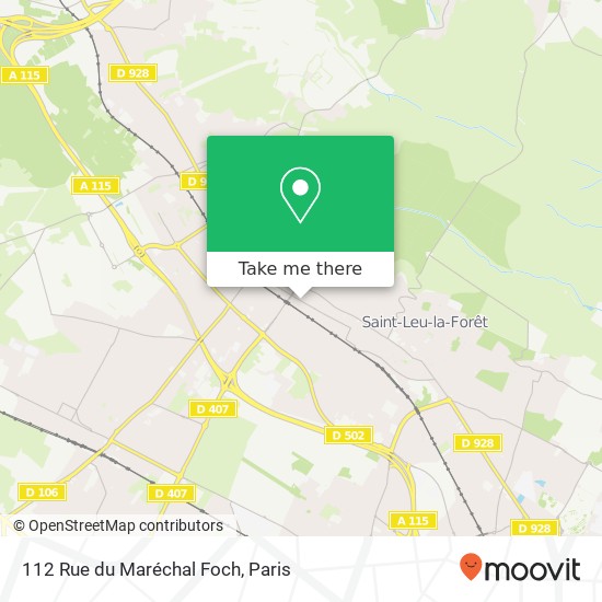 112 Rue du Maréchal Foch map