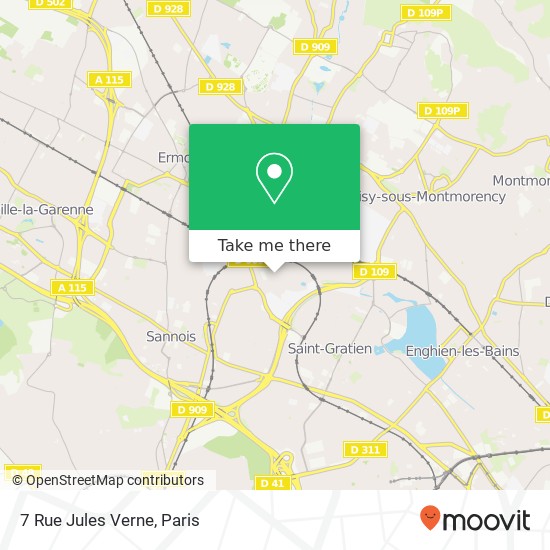 Mapa 7 Rue Jules Verne