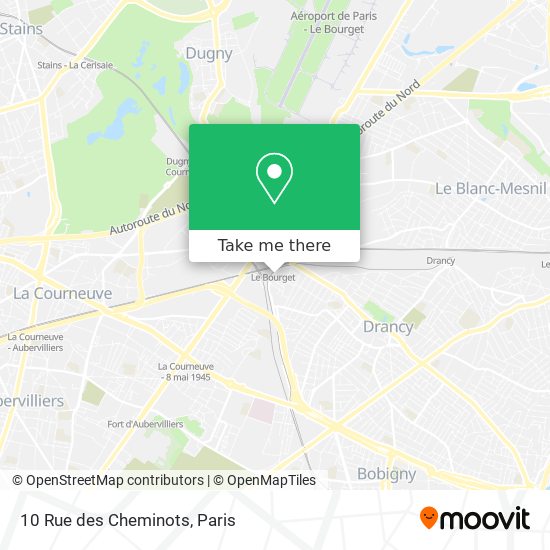 Mapa 10 Rue des Cheminots