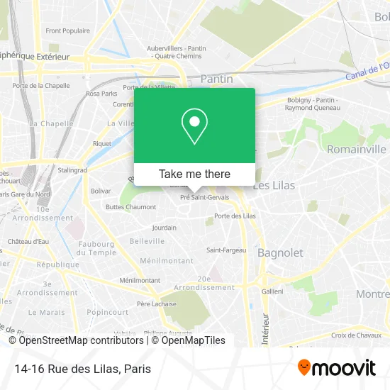 14-16 Rue des Lilas map