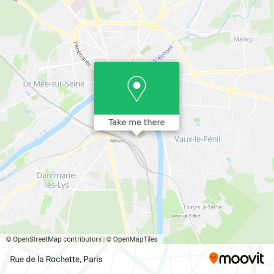 Mapa Rue de la Rochette