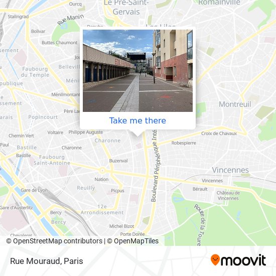 Mapa Rue Mouraud