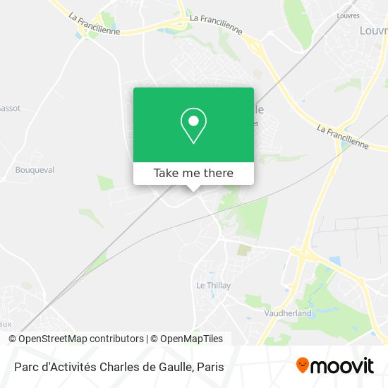 Mapa Parc d'Activités Charles de Gaulle