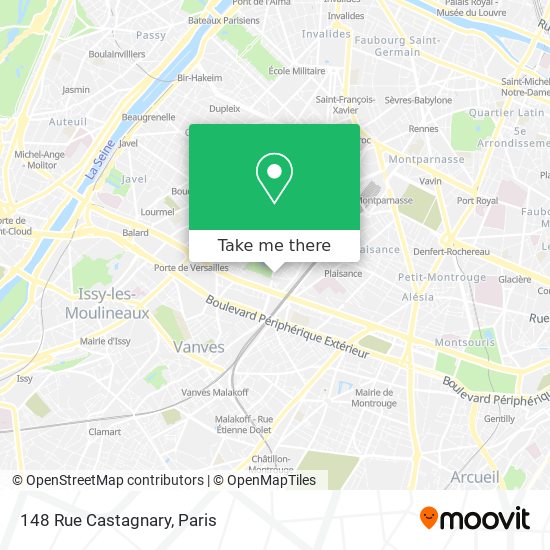 148 Rue Castagnary map