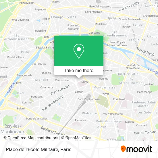 Place de l'École Militaire map