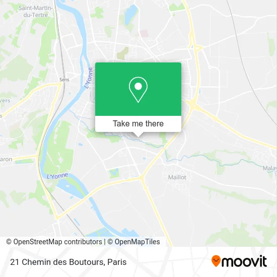 21 Chemin des Boutours map