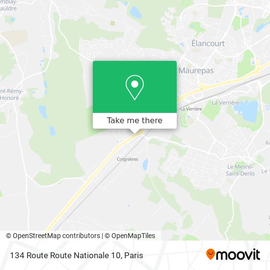 134 Route Route Nationale 10 map