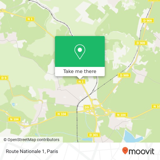 Route Nationale 1 map