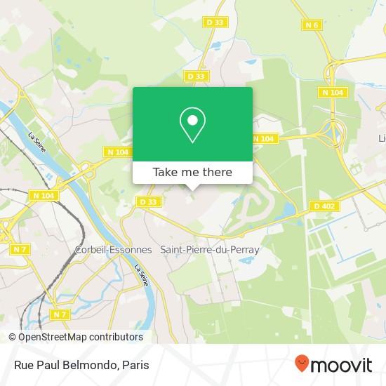 Rue Paul Belmondo map