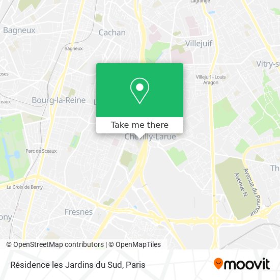 Résidence les Jardins du Sud map