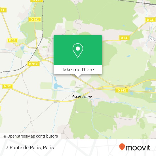 Mapa 7 Route de Paris