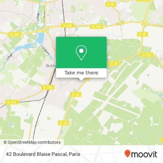 Mapa 42 Boulevard Blaise Pascal