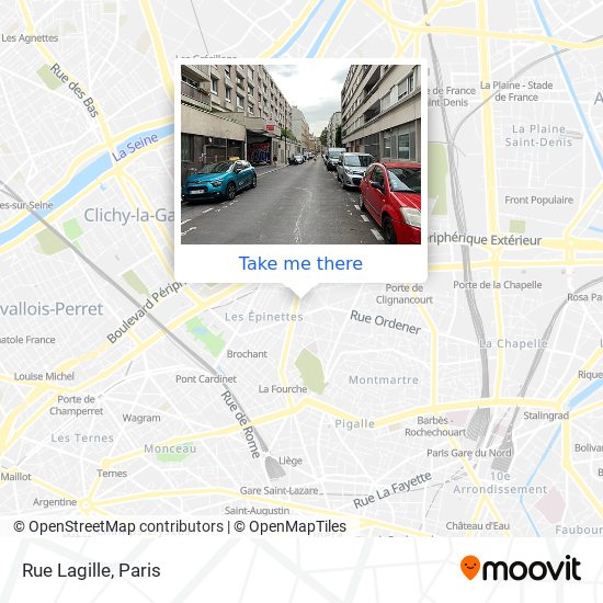 Mapa Rue Lagille