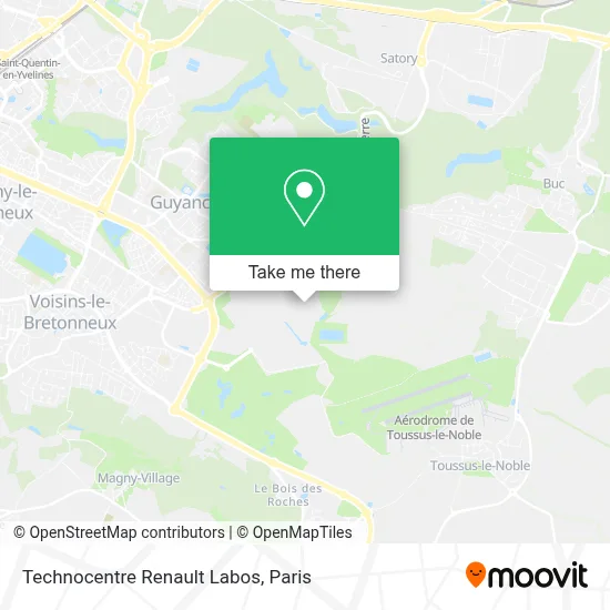 Technocentre Renault Labos map