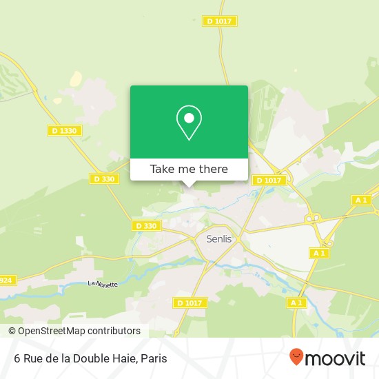 Mapa 6 Rue de la Double Haie