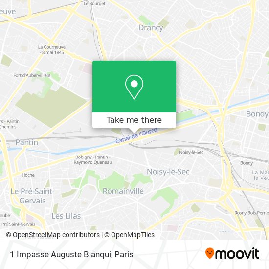 1 Impasse Auguste Blanqui map