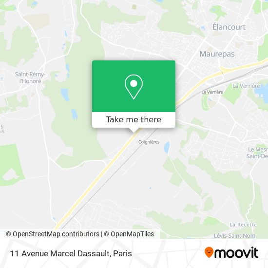 Mapa 11 Avenue Marcel Dassault