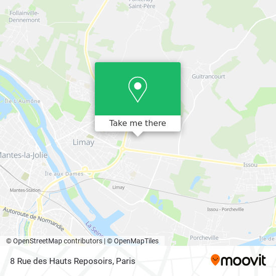 Mapa 8 Rue des Hauts Reposoirs