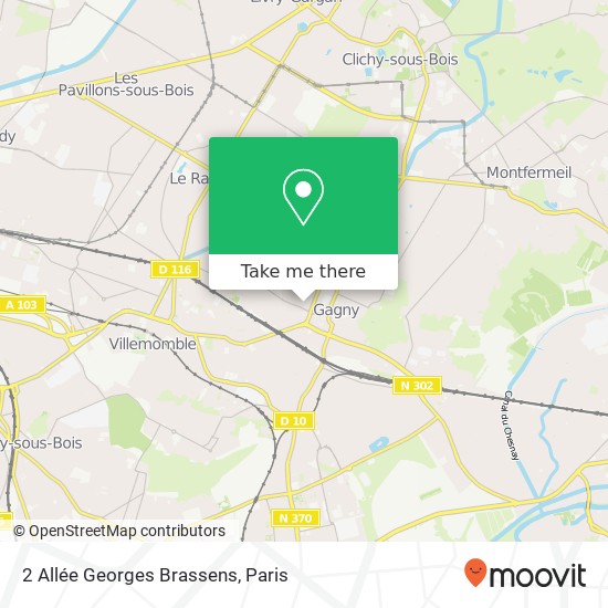 2 Allée Georges Brassens map