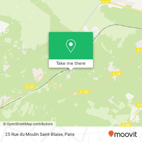 Mapa 25 Rue du Moulin Saint-Blaise