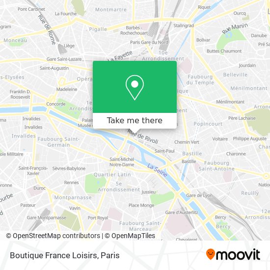 Boutique France Loisirs map