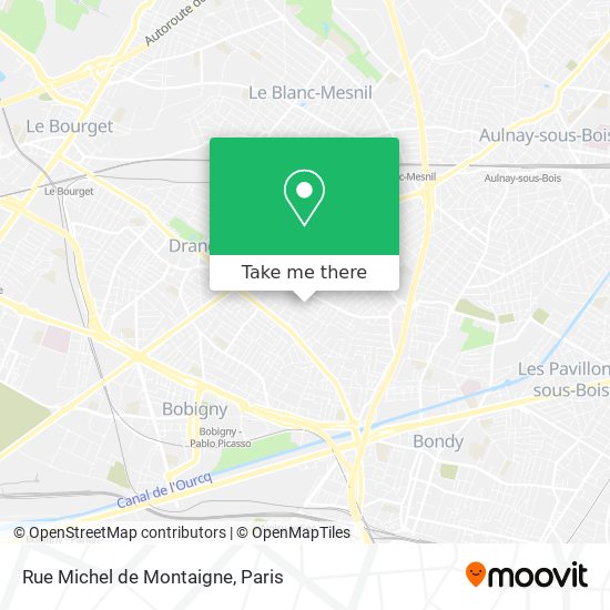 Mapa Rue Michel de Montaigne