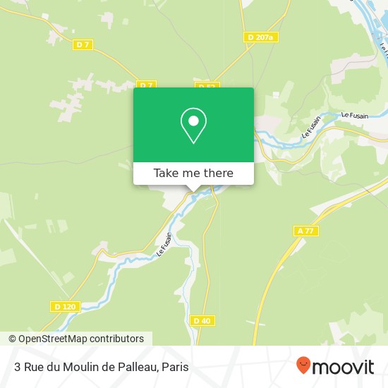 3 Rue du Moulin de Palleau map