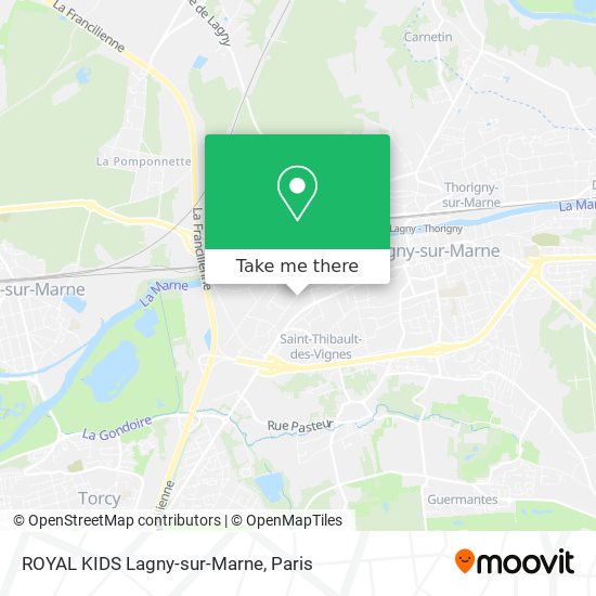 Mapa ROYAL KIDS Lagny-sur-Marne