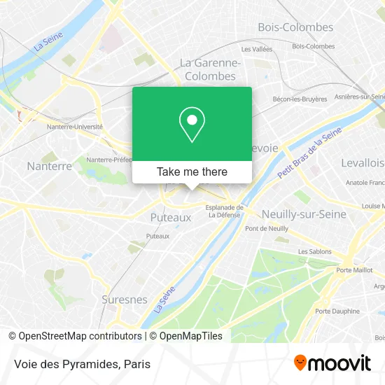Voie des Pyramides map