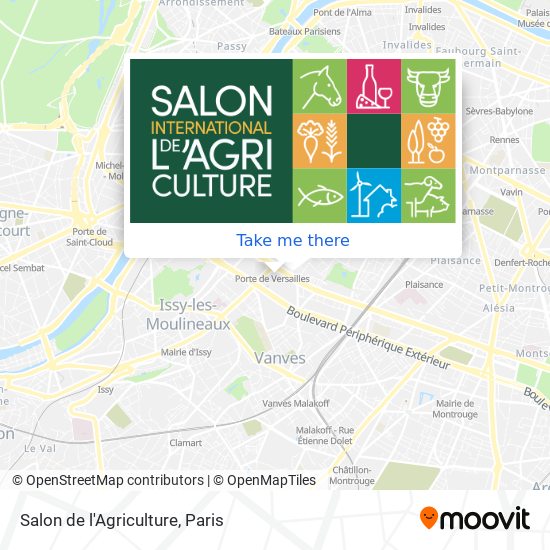 Salon de l'Agriculture map