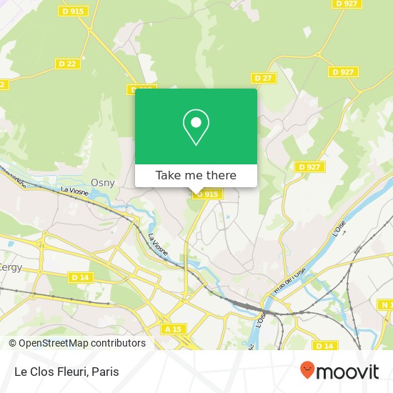 Le Clos Fleuri map